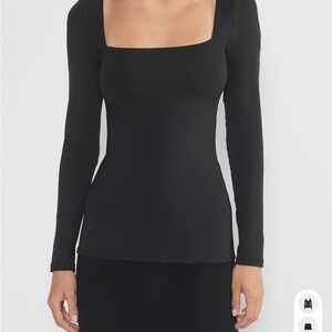 Aritzia Contour Square Neck Long Sleeve Women's Top